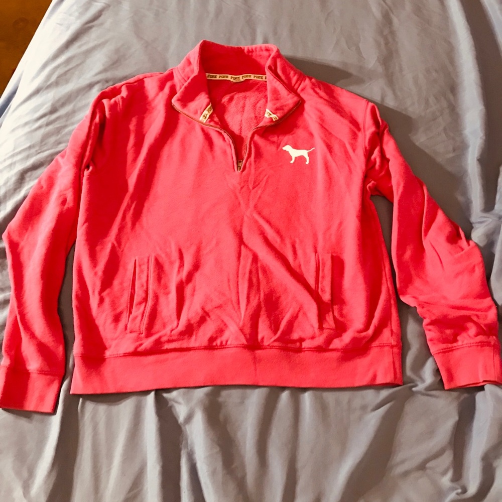 Pink half zip